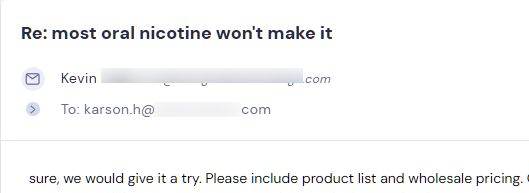 Campaign reply from retailer - retailer sample request 10 of 55