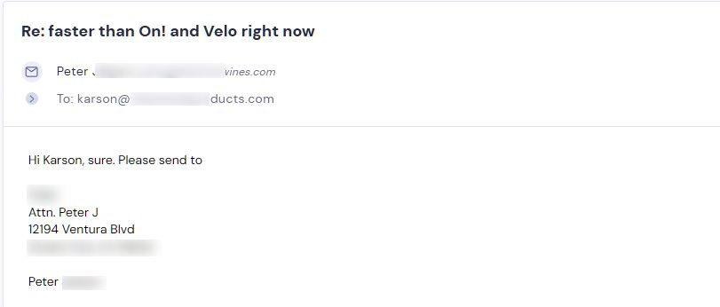 Campaign reply from retailer - retailer sample request 24 of 55