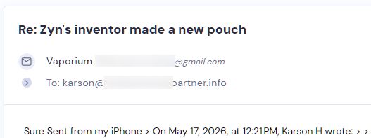 Campaign reply from retailer - retailer sample request 30 of 55
