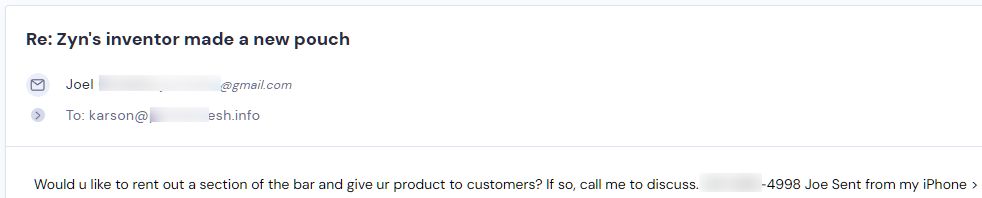 Campaign reply from retailer - retailer sample request 51 of 55