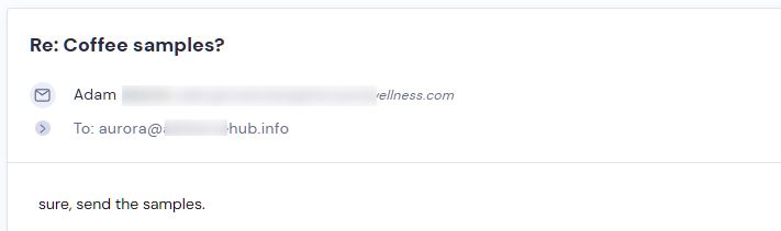 Retailer reply from Strong Coffee Company