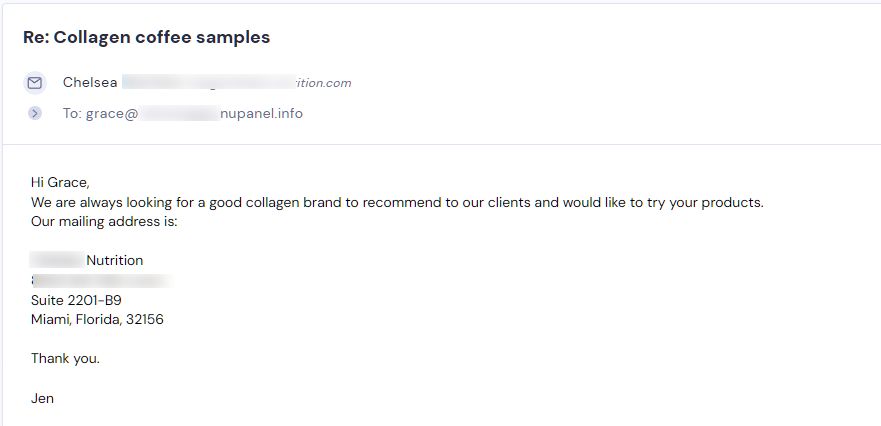 Retailer reply from Strong Coffee Company