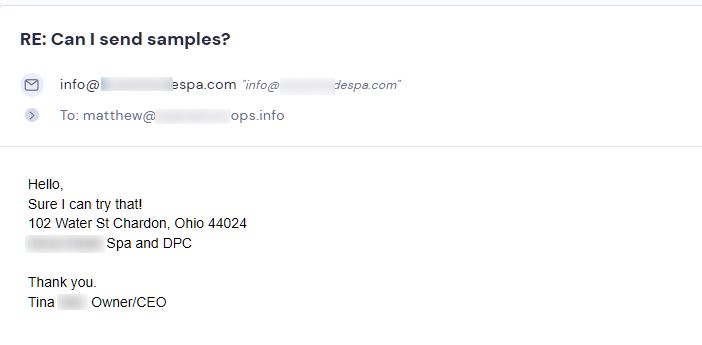 Retailer reply from Strong Coffee Company
